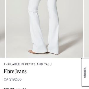 White Spanx Flare Jeans